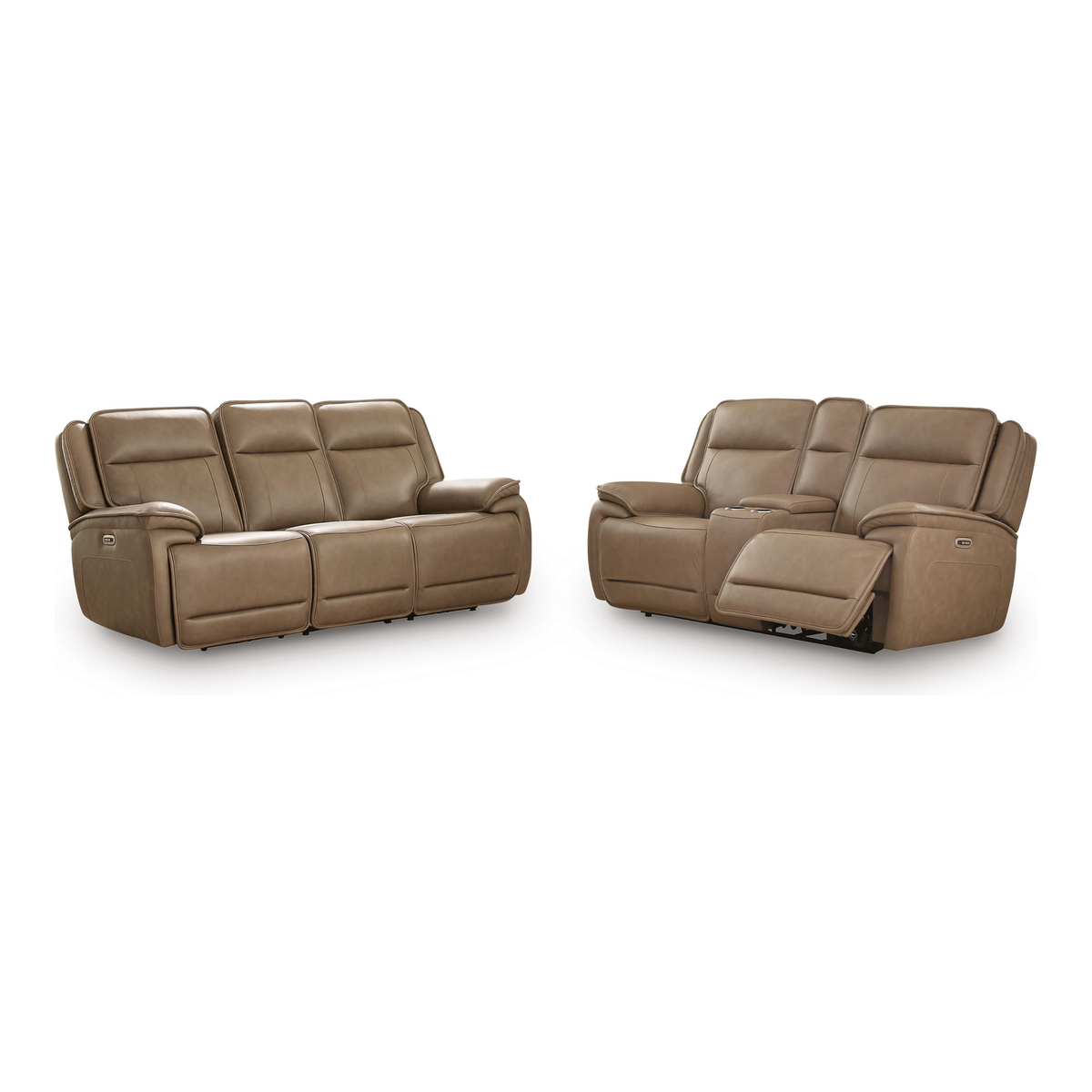 Glencroft Sofa and Loveseat in Sahara