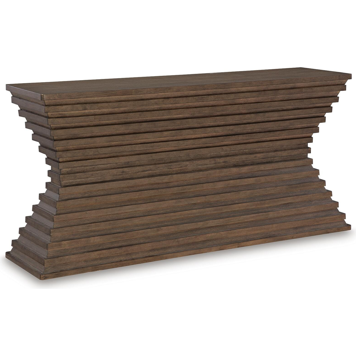 Hannodream Sofa Table in Warm Brown