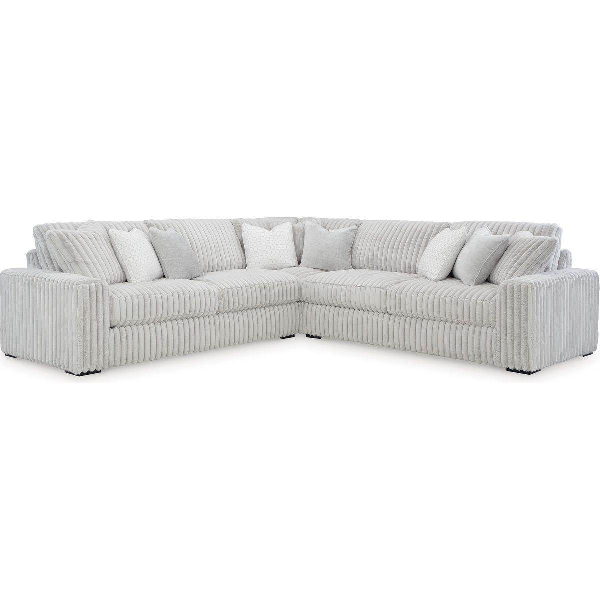 Stupendous 3-Piece Sectional in Alloy