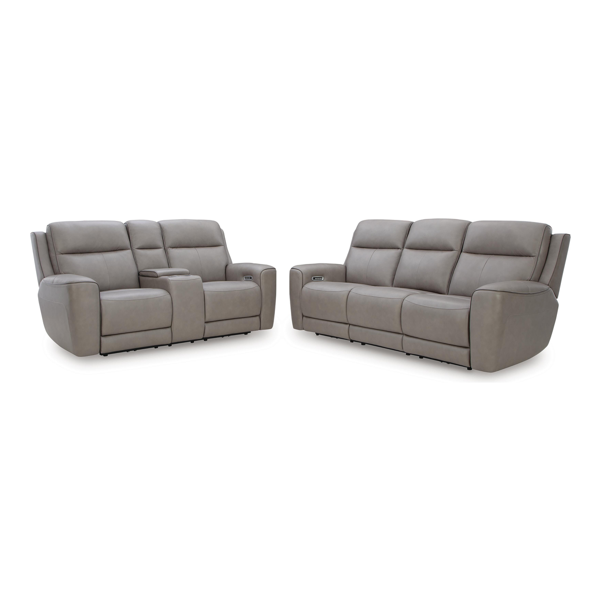 5Z-Comfort Sofa and Loveseat in Coin